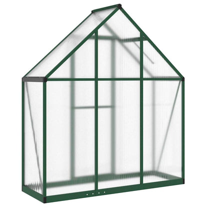 Greenhouse with Base Frame Green 169x58x195 cm Aluminium