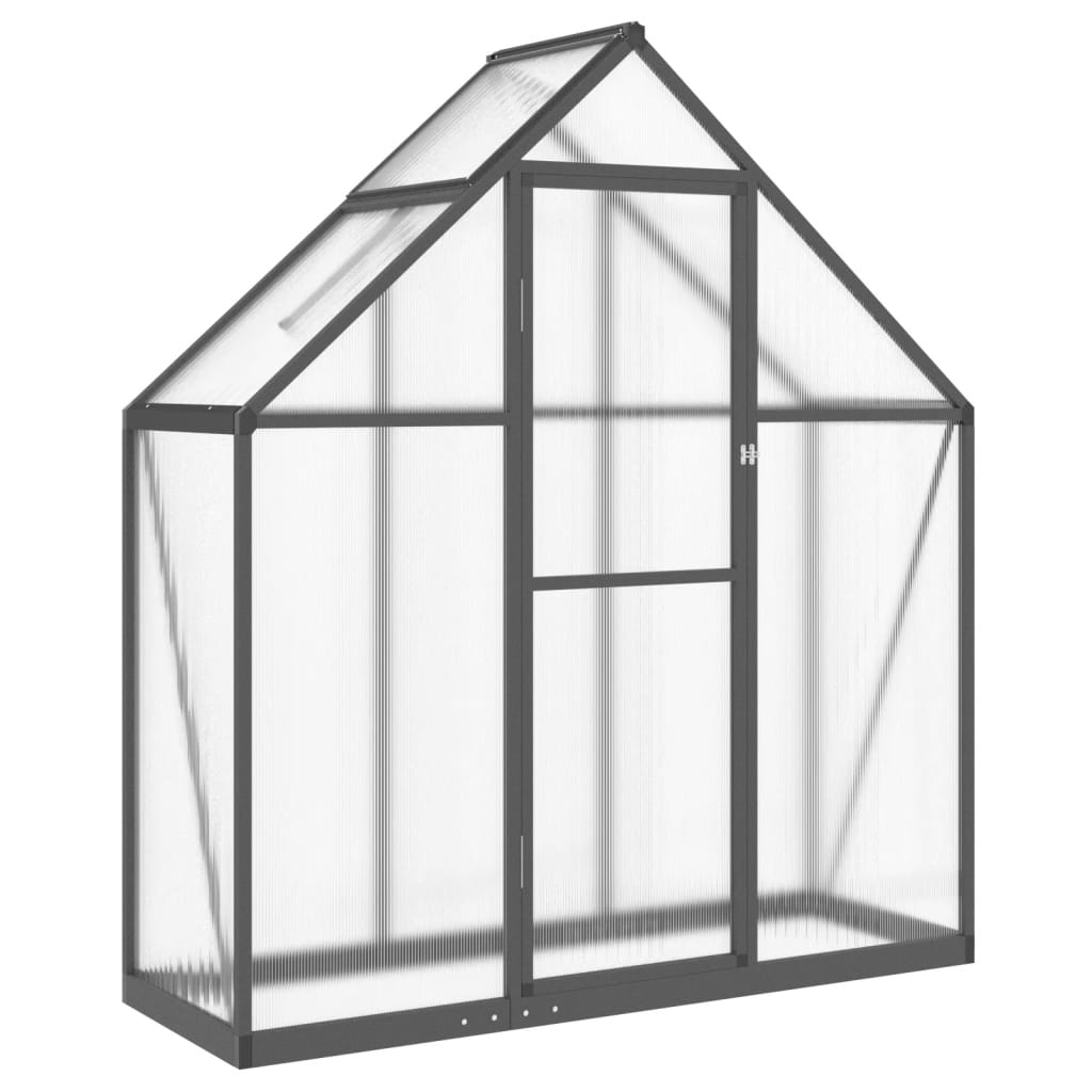 Greenhouse with Base Frame Anthracite 169x58x195 cm Aluminium