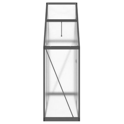 Greenhouse with Base Frame Anthracite 169x58x195 cm Aluminium