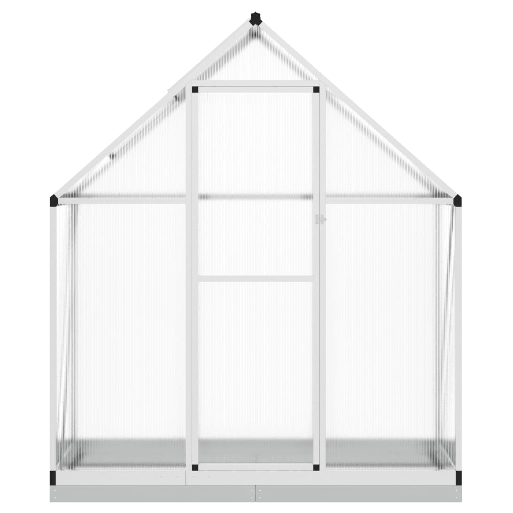 Greenhouse with Base Frame Silver 169x58x202 cm Aluminium