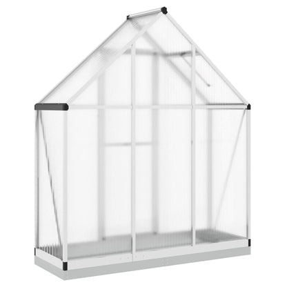 Greenhouse with Base Frame Silver 169x58x202 cm Aluminium