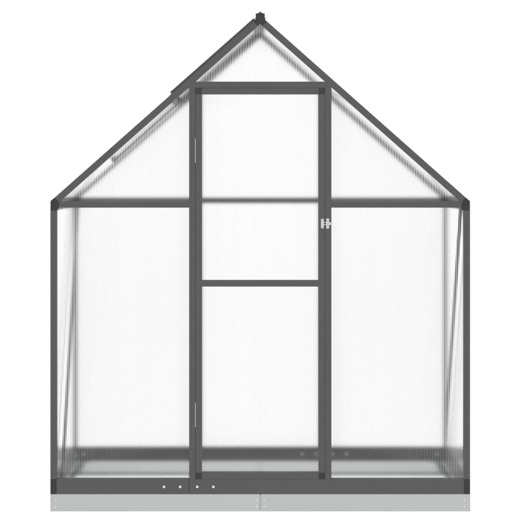 Greenhouse with Base Frame Anthracite 169x58x202 cm Aluminium