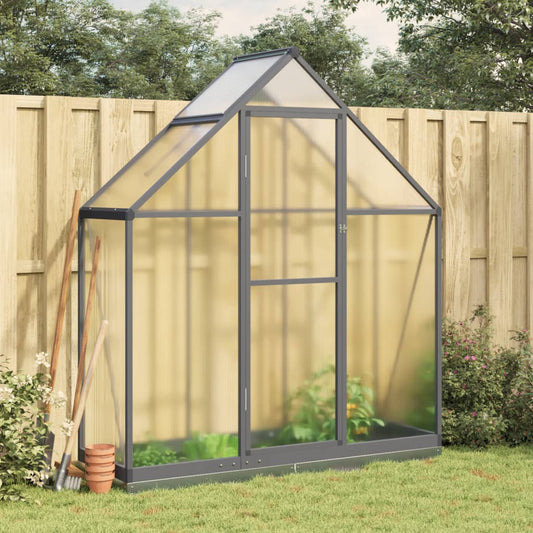 Greenhouse with Base Frame Anthracite 169x58x202 cm Aluminium