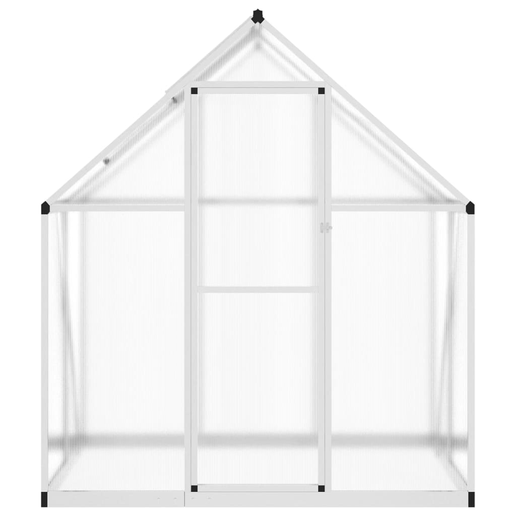 Greenhouse with Base Frame Silver 169x114x195 cm Aluminium