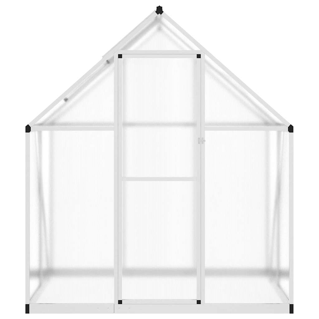 Greenhouse with Base Frame Silver 169x114x195 cm Aluminium