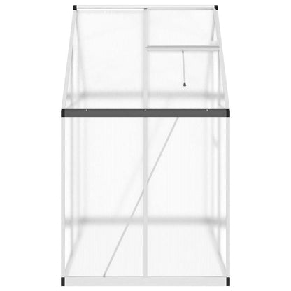 Greenhouse with Base Frame Silver 169x114x195 cm Aluminium