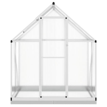 Greenhouse with Base Frame Silver 169x114x202 cm Aluminium