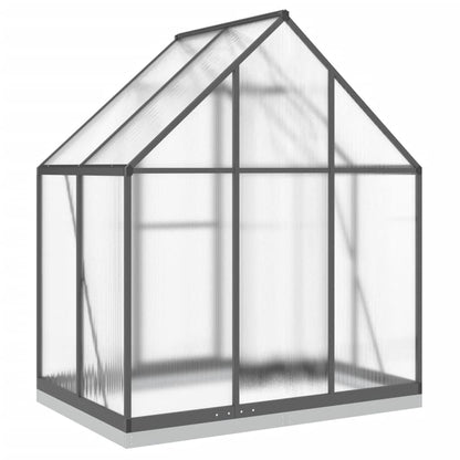 Greenhouse with Base Frame Anthracite 169x114x202 cm Aluminium