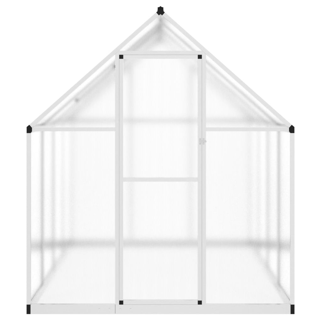 Greenhouse with Base Frame Silver 224x169x195 cm Aluminium