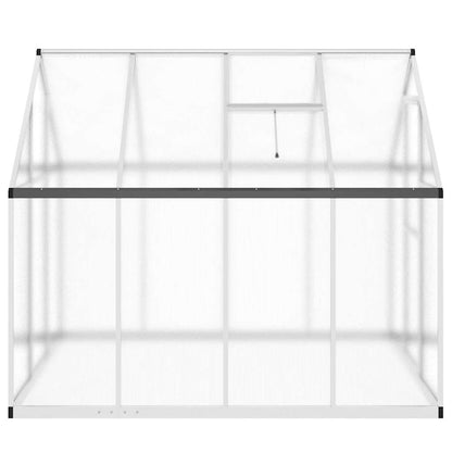 Greenhouse with Base Frame Silver 224x169x195 cm Aluminium