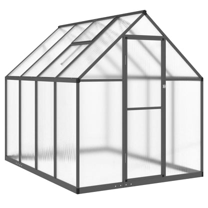 Greenhouse with Base Frame Anthracite 224x169x195 cm Aluminium