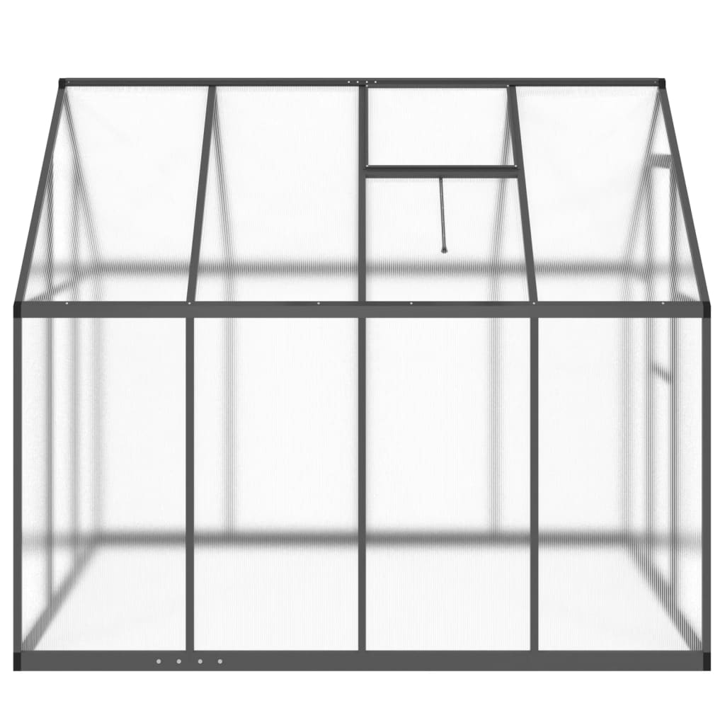 Greenhouse with Base Frame Anthracite 224x169x195 cm Aluminium