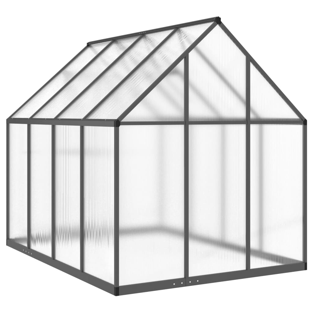 Greenhouse with Base Frame Anthracite 224x169x195 cm Aluminium