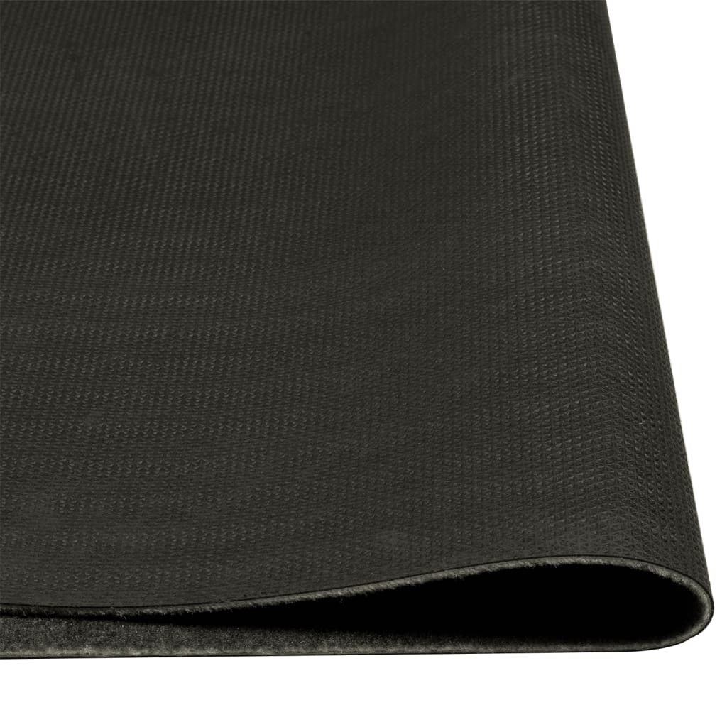 Kitchen Rug Washable Wine Grey 60x180 cm Velvet