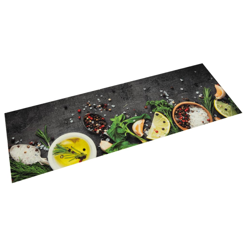 Kitchen Rug Washable Spices 45x150 cm Velvet