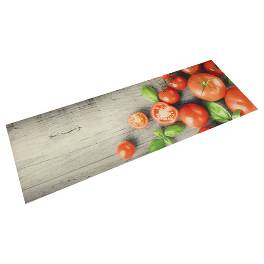 Kitchen Rug Washable Tomatoes 45x150 cm Velvet