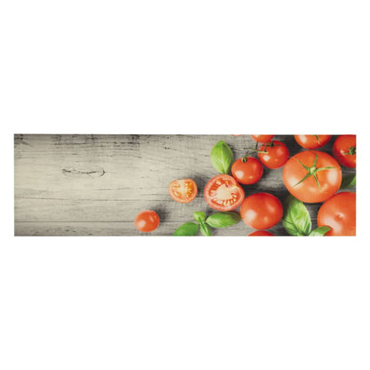 Kitchen Rug Washable Tomatoes 45x150 cm Velvet