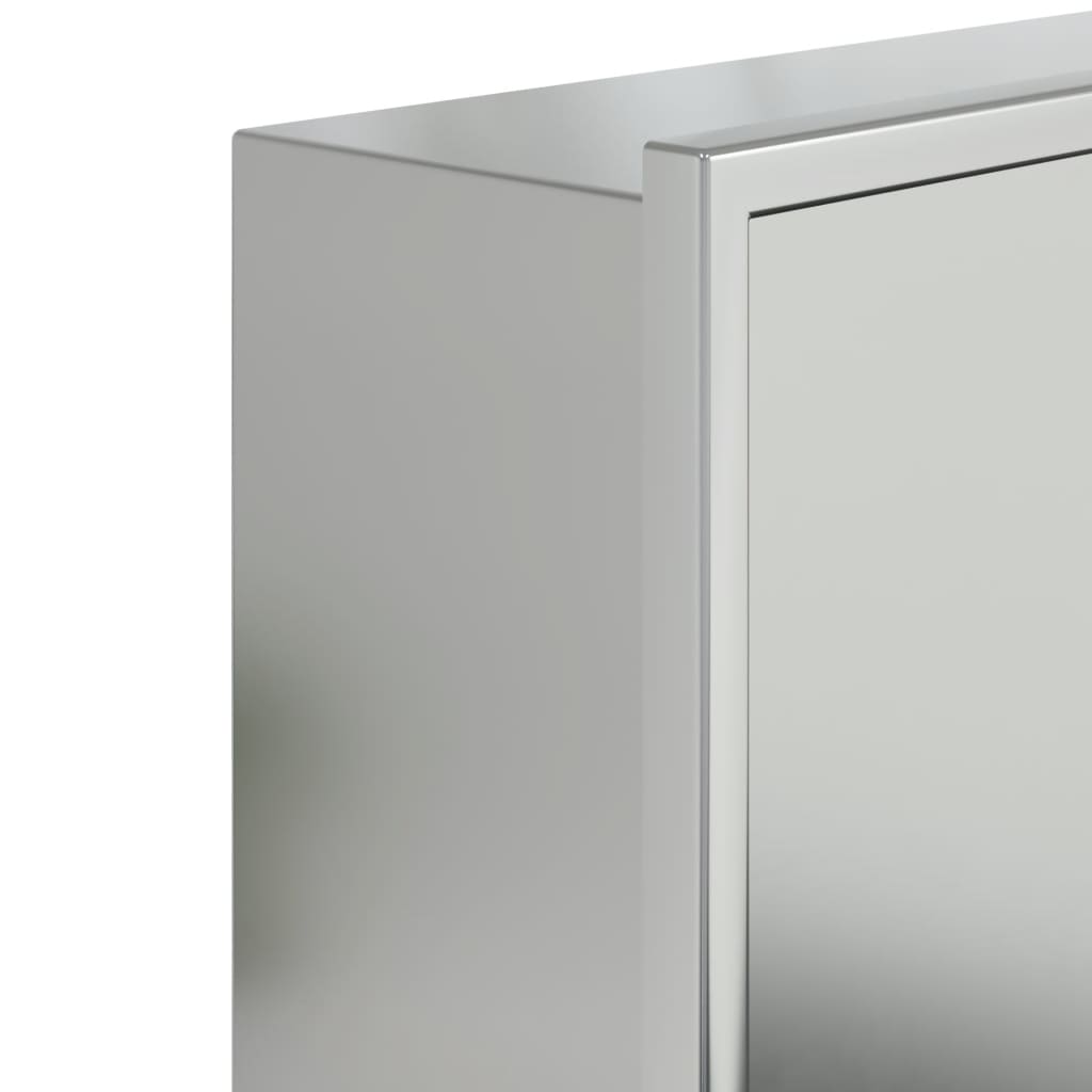 Shower Niche Brushed Silver 62x32x9 cm Stainless Steel