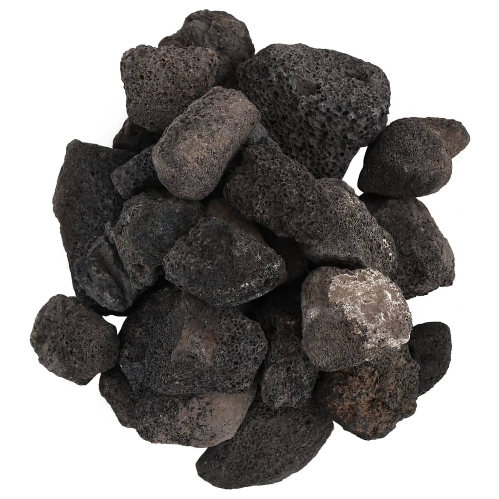 Volcanic Rocks 25 kg Black 5-8 cm