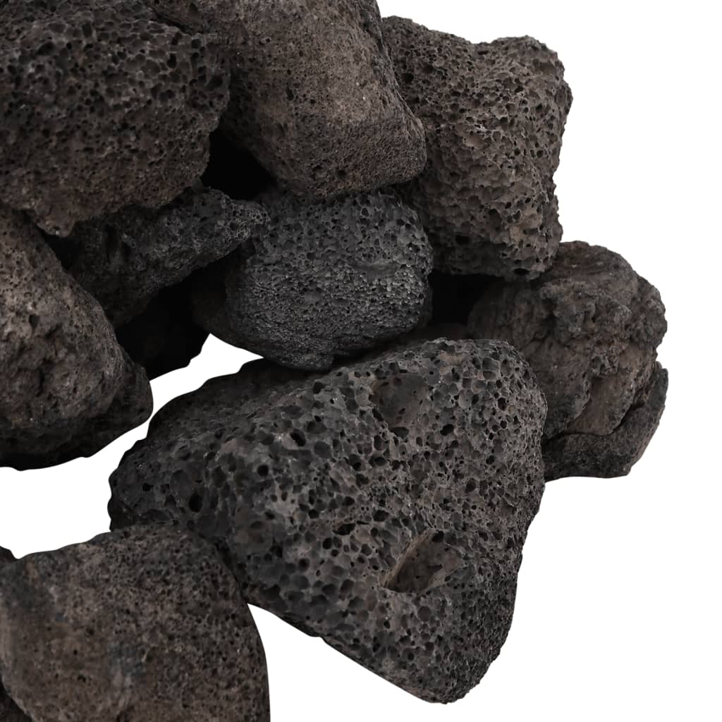 Volcanic Rocks 25 kg Black 5-8 cm