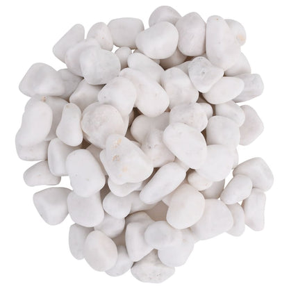 Polished Pebbles 25 kg White 2-5 cm