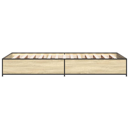 Bed Frame without Mattress Sonoma Oak 90x200 cm