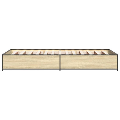 Bed Frame without Mattress Sonoma Oak 75x190 cm Small Single