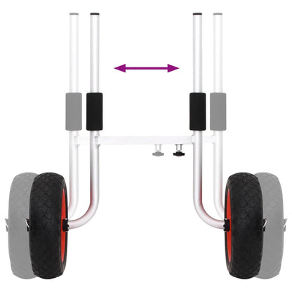 Kayak Trolley Detachable 100 kg Aluminium