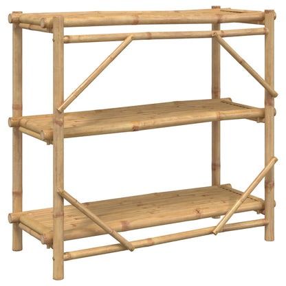 3-Layer Shelf 100x40x90 cm Bamboo