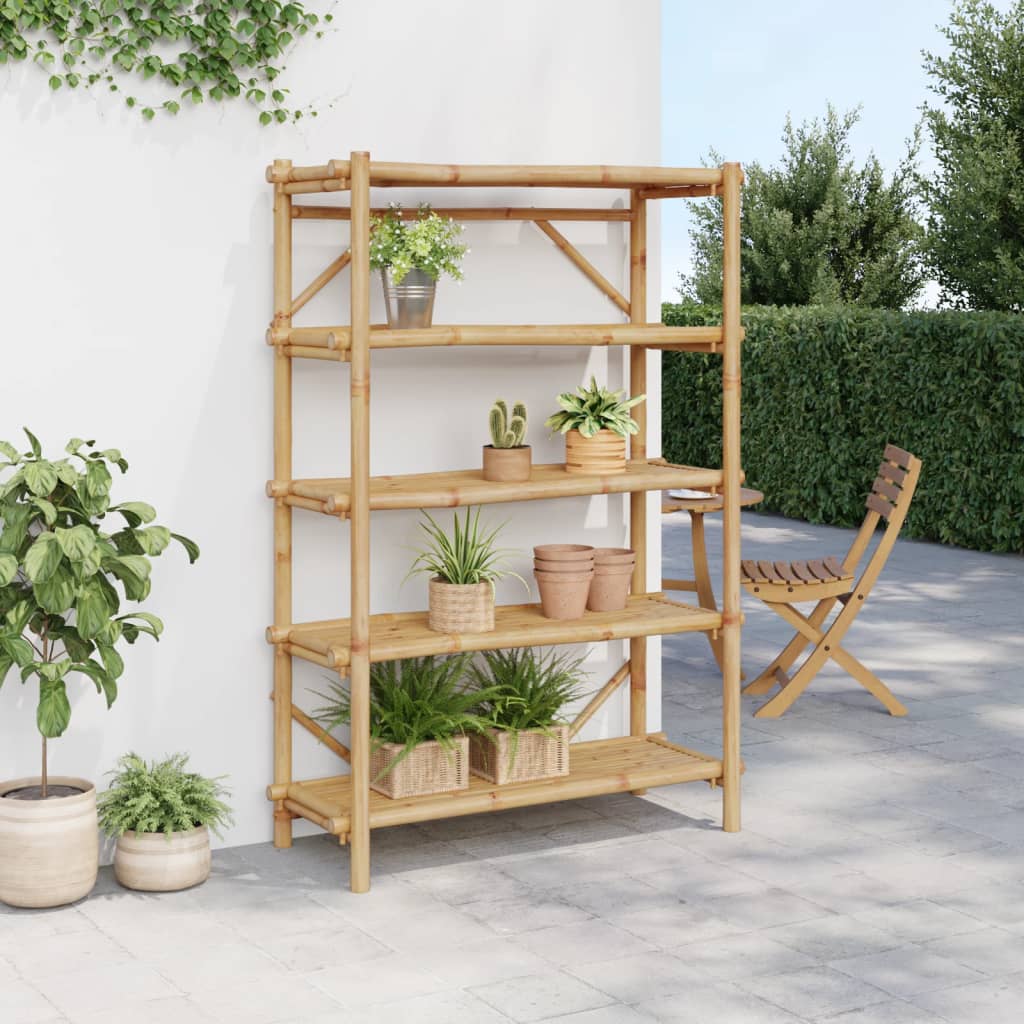 5-Layer Shelf 100x40x150 cm Bamboo