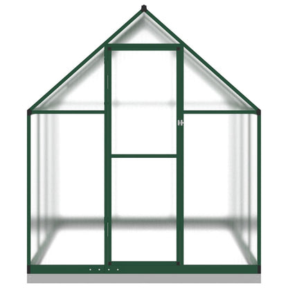 Greenhouse with Base Frame Green 224x169x202 cm Aluminium