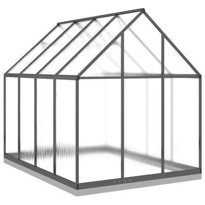 Greenhouse with Base Frame Anthracite 224x169x202 cm Aluminium