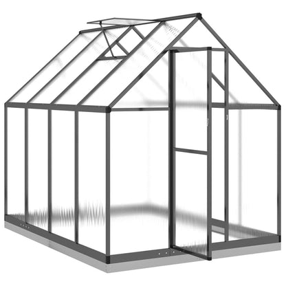 Greenhouse with Base Frame Anthracite 224x169x202 cm Aluminium