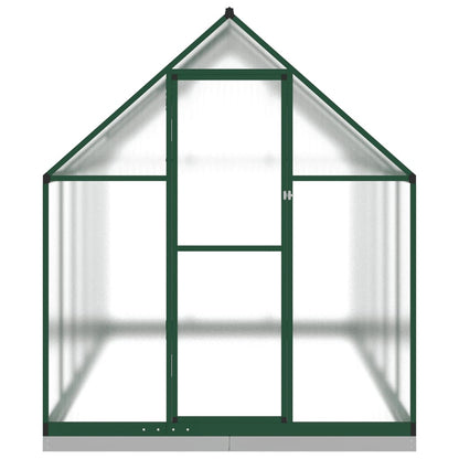 Greenhouse with Base Frame Green 334x169x202 cm Aluminium