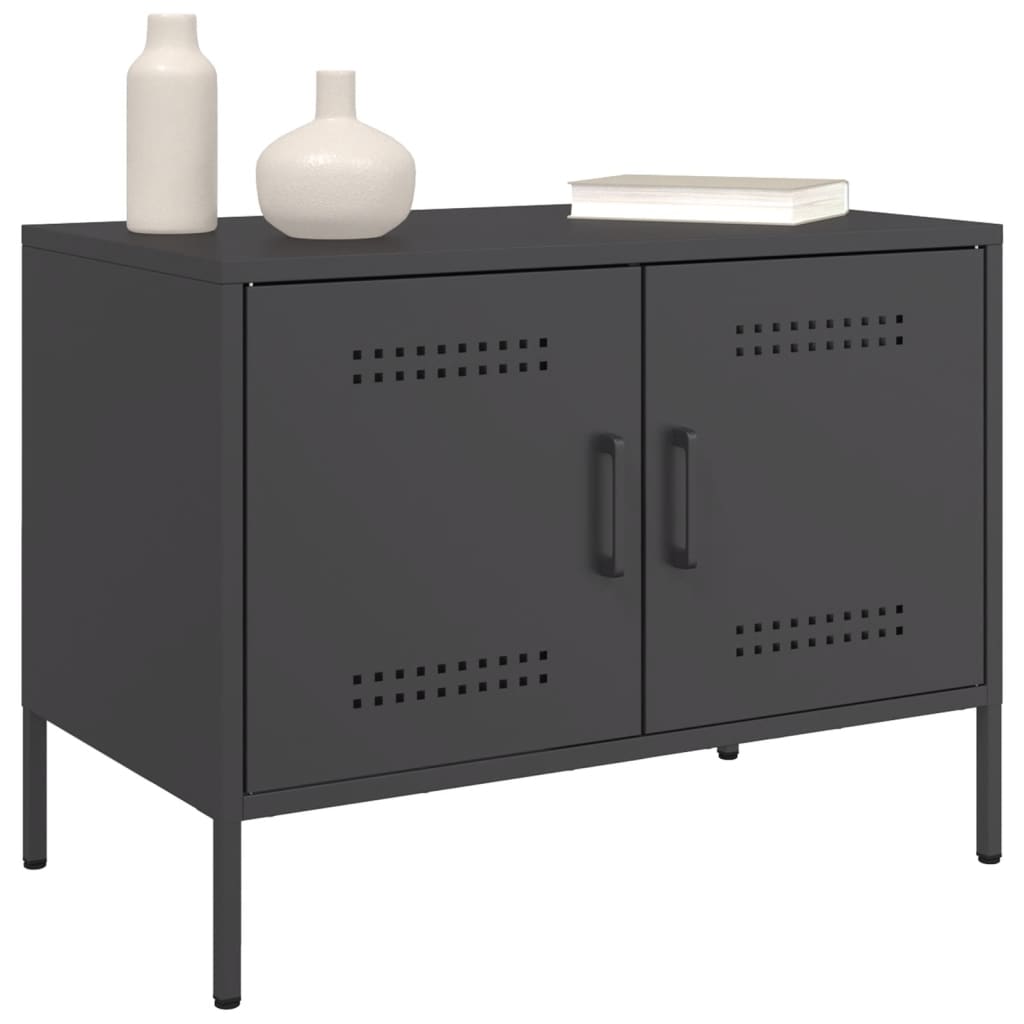 TV Cabinet Black 68x39x50.5 cm Steel