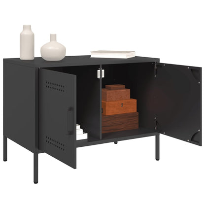 TV Cabinet Black 68x39x50.5 cm Steel