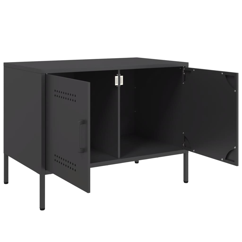 TV Cabinet Black 68x39x50.5 cm Steel