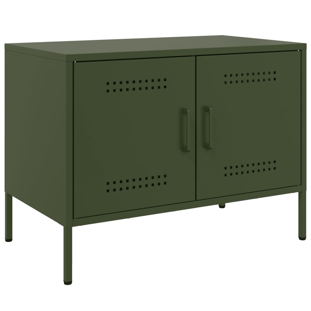 TV Cabinet Olive Green 68x39x50.5 cm Steel