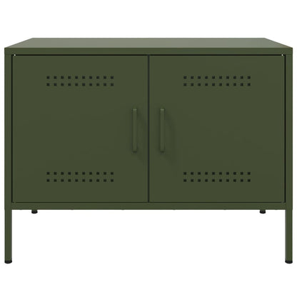 TV Cabinet Olive Green 68x39x50.5 cm Steel