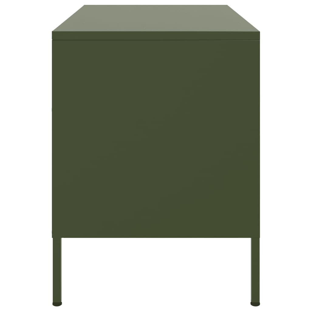 TV Cabinet Olive Green 68x39x50.5 cm Steel