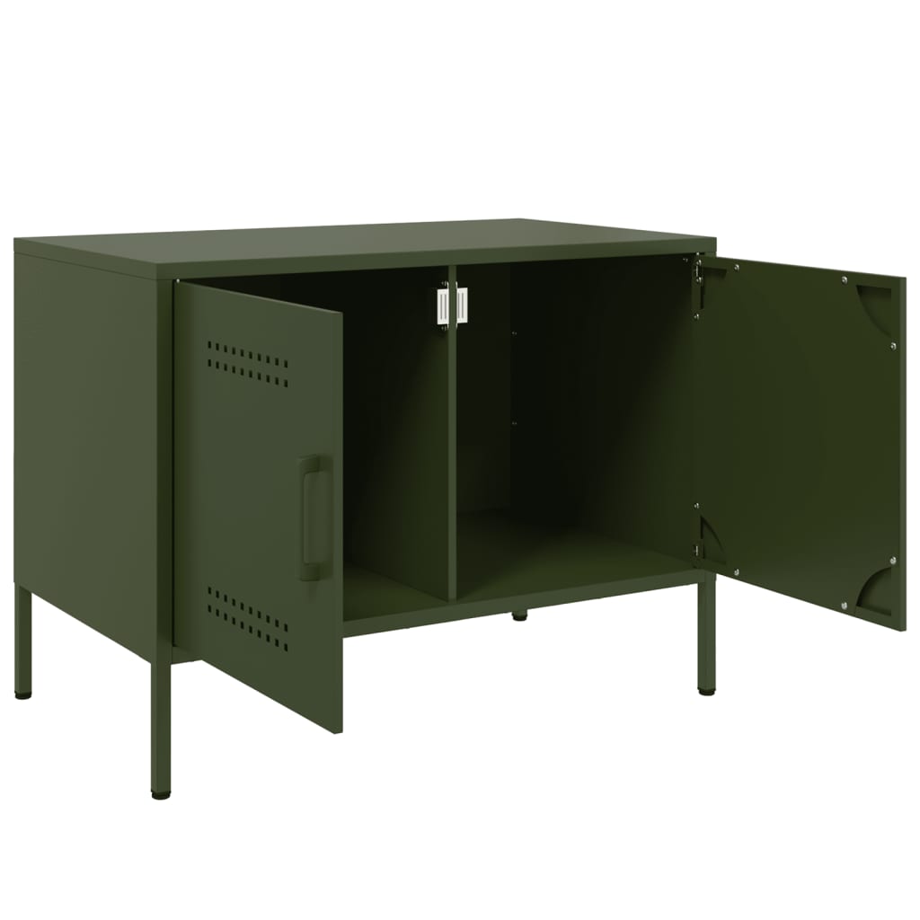 TV Cabinet Olive Green 68x39x50.5 cm Steel