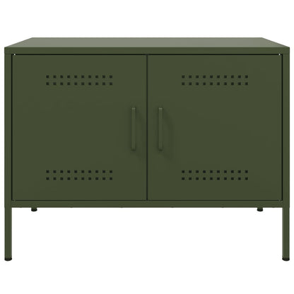 TV Cabinets 2 pcs Olive Green 68x39x50.5 cm Steel