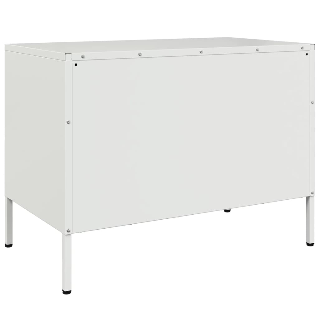 TV Cabinet White 68x39x50.5 cm Steel