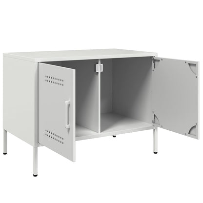 TV Cabinet White 68x39x50.5 cm Steel