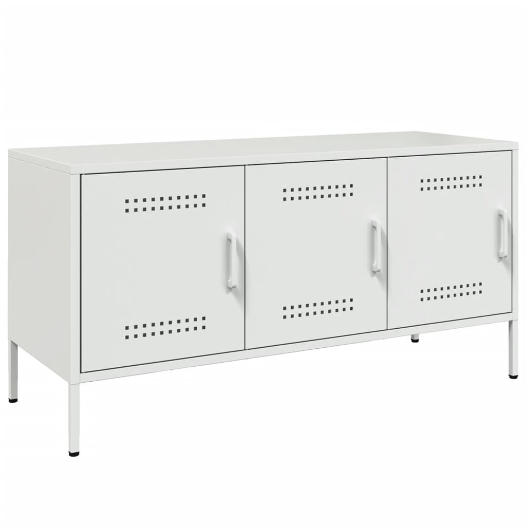 TV Cabinet White 100.5x39x50.5 cm Steel