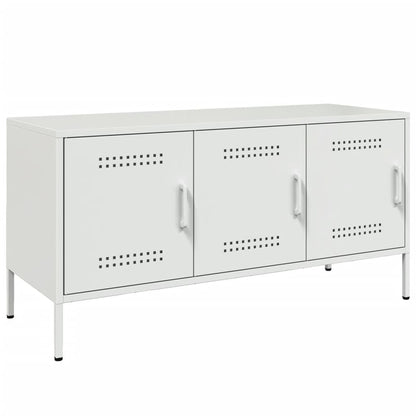 TV Cabinet White 100.5x39x50.5 cm Steel