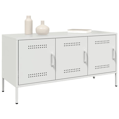 TV Cabinet White 100.5x39x50.5 cm Steel