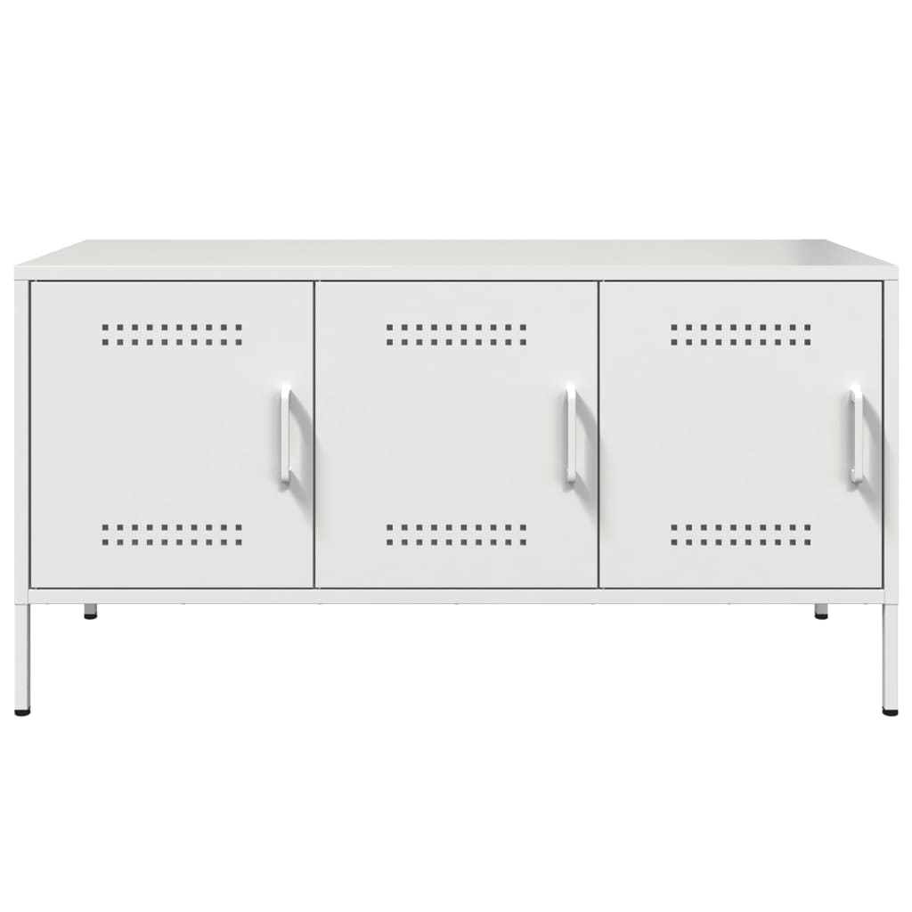 TV Cabinet White 100.5x39x50.5 cm Steel