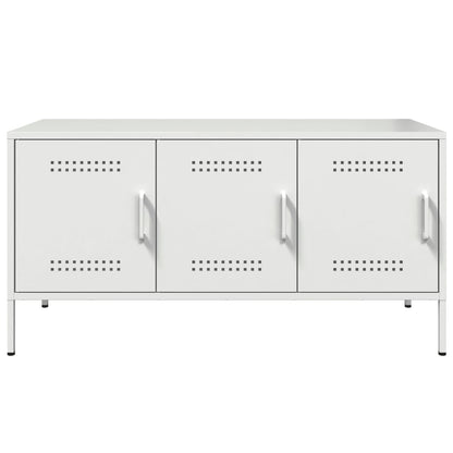 TV Cabinet White 100.5x39x50.5 cm Steel