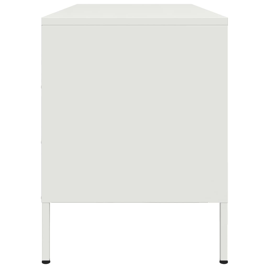 TV Cabinet White 100.5x39x50.5 cm Steel